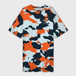Женская длинная футболка CS:GO Asiimov Camouflage