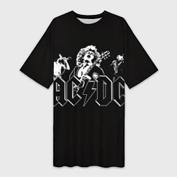 Женская длинная футболка AC/DC: Mono