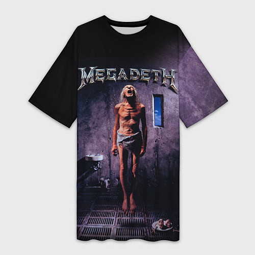 Женская длинная футболка Megadeth: Madness / 3D-принт – фото 1