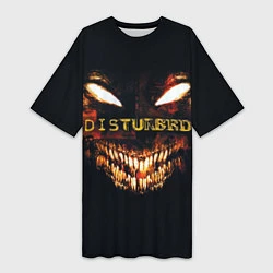 Женская длинная футболка Disturbed Demon