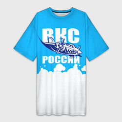 Женская длинная футболка ВКС России