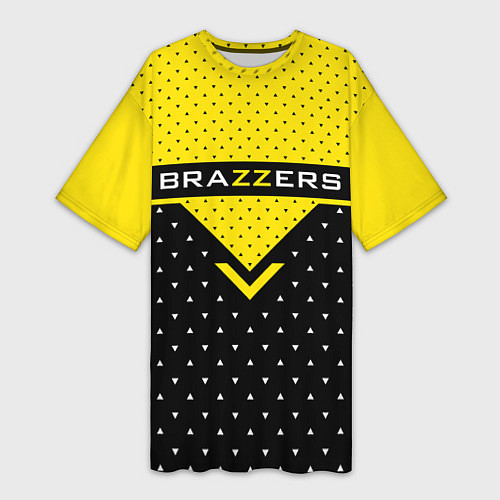 Женская длинная футболка Brazzers Style / 3D-принт – фото 1