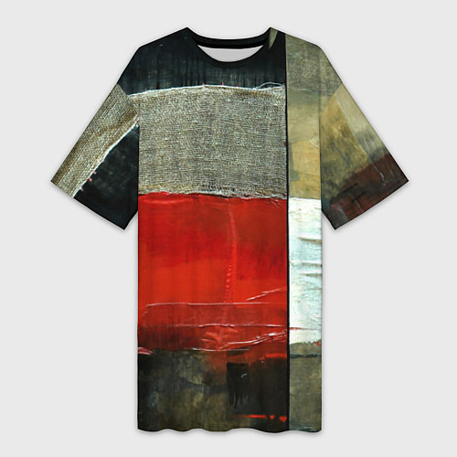Женская длинная футболка Абстрактное искусство / 3D-принт – фото 1