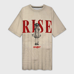 Женская длинная футболка Skillet: Rise