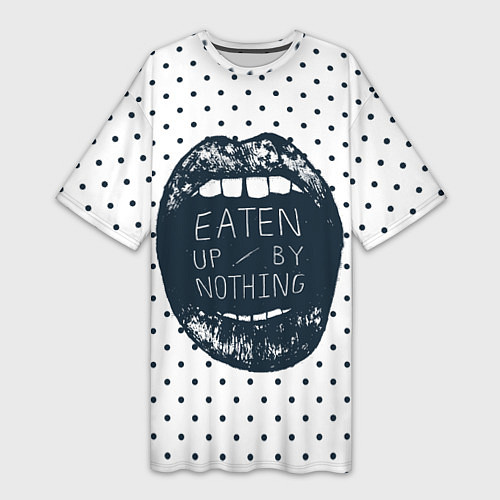 Женская длинная футболка Eaten Up By Nothing / 3D-принт – фото 1