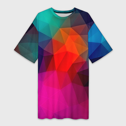 Женская длинная футболка Abstraction / 3D-принт – фото 1