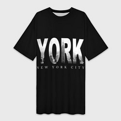 Женская длинная футболка New York City