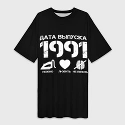 Женская длинная футболка Дата выпуска 1991