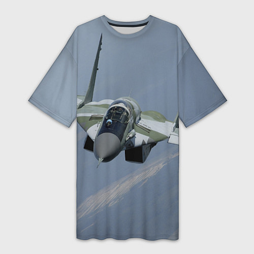 Женская длинная футболка MiG-29SMT / 3D-принт – фото 1