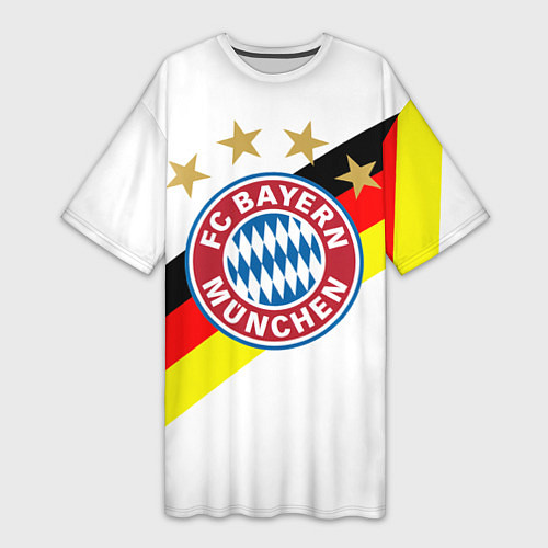 Женская длинная футболка FC Bayern: Germany / 3D-принт – фото 1