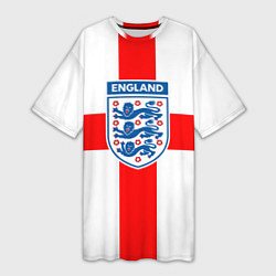 Женская длинная футболка Сборная Англии