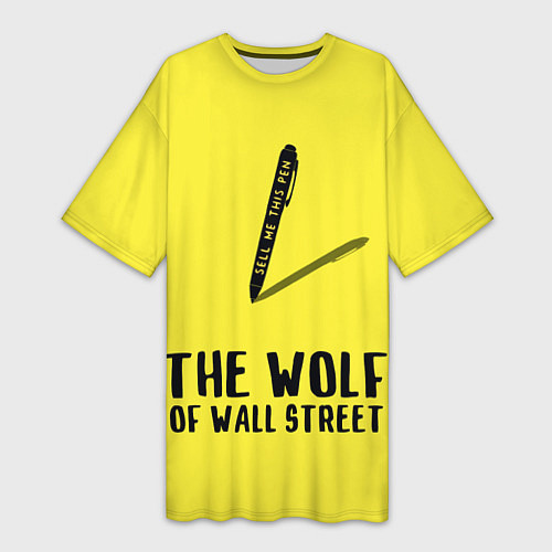 Женская длинная футболка The Wolf of Wall Street / 3D-принт – фото 1