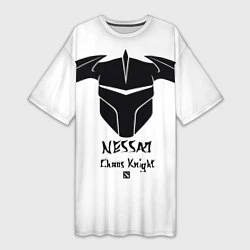 Женская длинная футболка Nessaj: Chaos Knight
