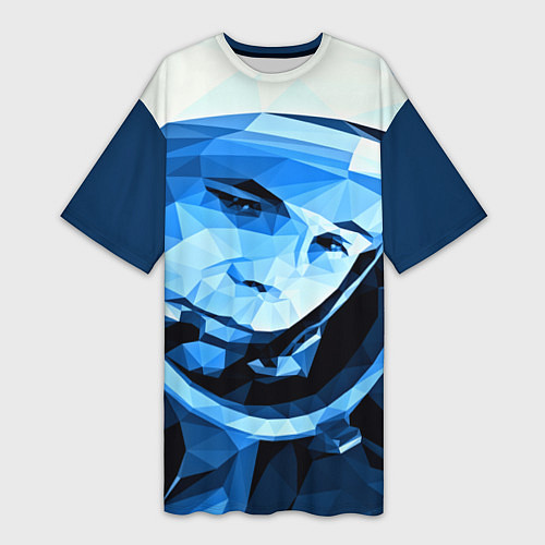 Женская длинная футболка Gagarin Art / 3D-принт – фото 1