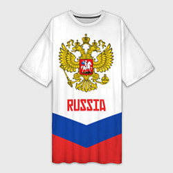 Женская длинная футболка Russia Hockey Team