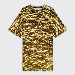 Женская длинная футболка Золотой