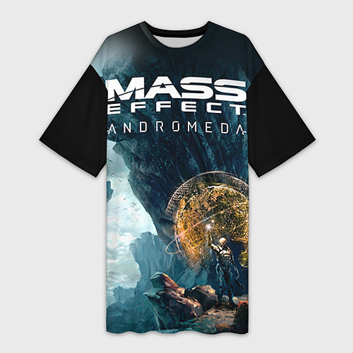 Женская длинная футболка Mass Effect: Andromeda / 3D-принт – фото 1