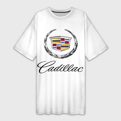 Женская длинная футболка Cadillac / 3D-принт – фото 1