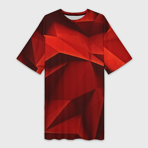 Женская длинная футболка Грани геометрии / 3D-принт – фото 1