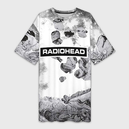 Женская длинная футболка Radiohead Abstraction / 3D-принт – фото 1
