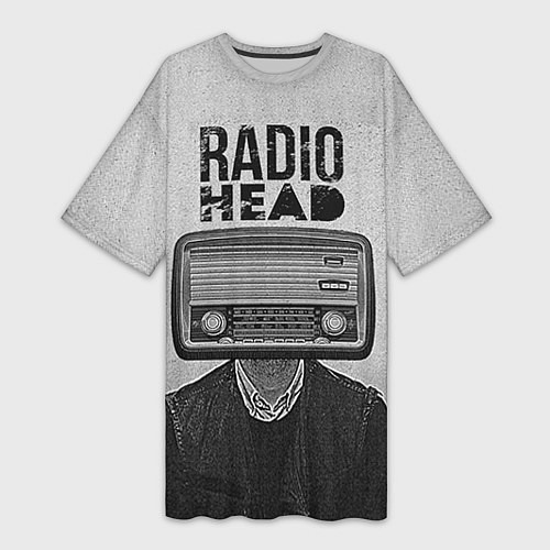 Женская длинная футболка Radiohead Retro / 3D-принт – фото 1