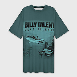 Футболка женская длинная Billy Talent: Dead Silence, цвет: 3D-принт