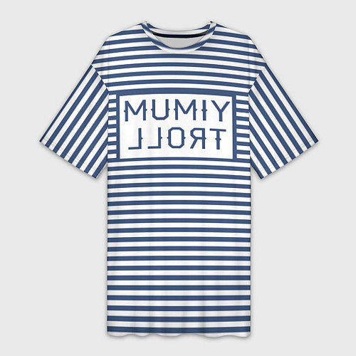 Женская длинная футболка Mumiy Troll / 3D-принт – фото 1