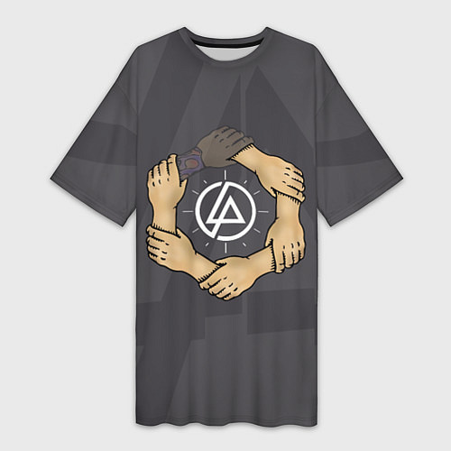 Женская длинная футболка Linkin Park: Brotherhood / 3D-принт – фото 1