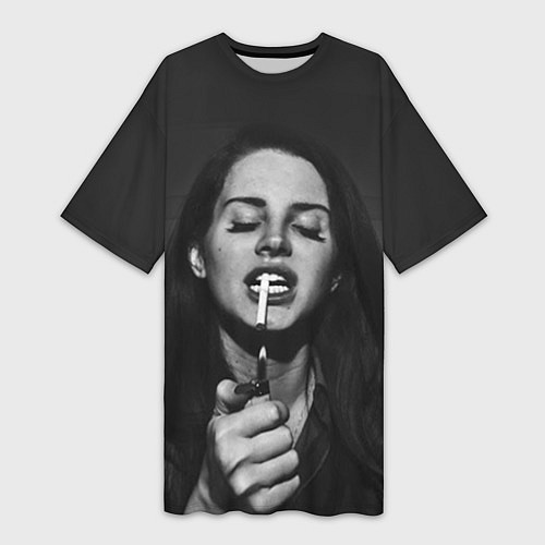 Женская длинная футболка Lana Del Rey / 3D-принт – фото 1