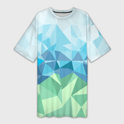 Женская длинная футболка URAL polygonal