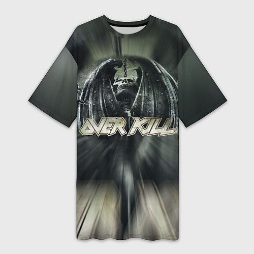 Женская длинная футболка Overkill: Death Angel / 3D-принт – фото 1