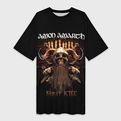 Женская длинная футболка Amon Amarth: First kill