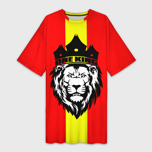 Женская длинная футболка One Lion King / 3D-принт – фото 1