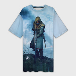 Женская длинная футболка Battlefield Warrior