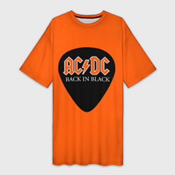 Женская длинная футболка ACDC
