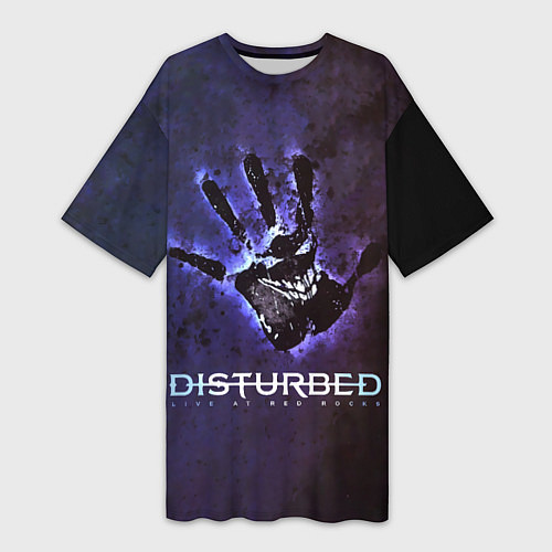 Женская длинная футболка Disturbed: Live at red rocks / 3D-принт – фото 1