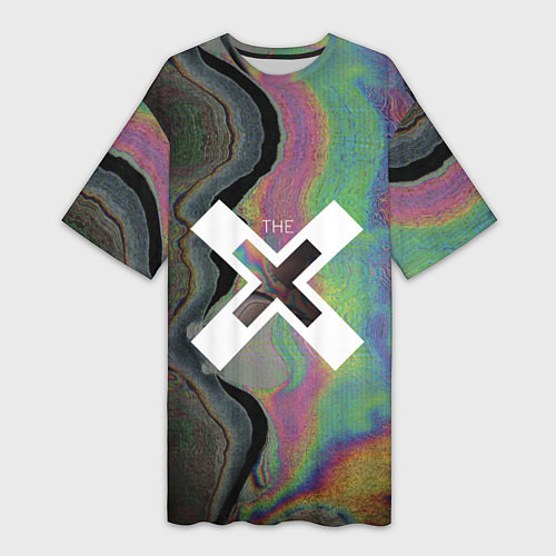 Женская длинная футболка The XX: Neon Colour / 3D-принт – фото 1