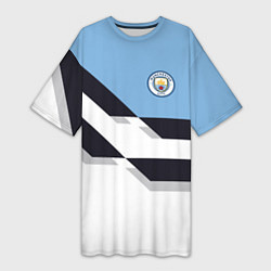 Женская длинная футболка Manchester City FC: White style