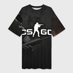 Женская длинная футболка CS:GO SWAT