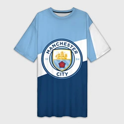 Женская длинная футболка FC Manchester City: Colors