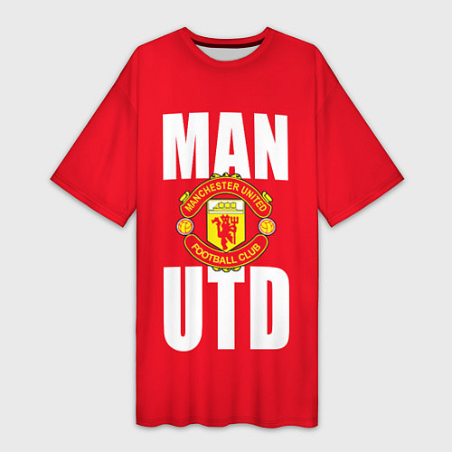 Женская длинная футболка Man Utd / 3D-принт – фото 1