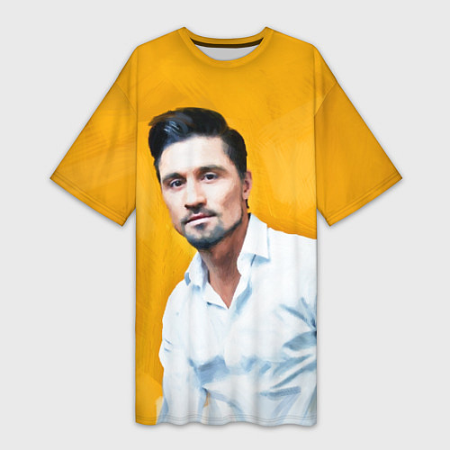 Женская длинная футболка Билан / 3D-принт – фото 1