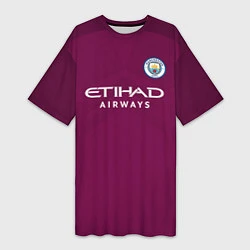 Женская длинная футболка Man City FC: Away 17/18