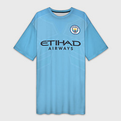 Футболка женская длинная Man City FC: Sterling Home 17/18, цвет: 3D-принт