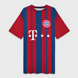 Футболка женская длинная Bayern FC: Original 2018, цвет: 3D-принт
