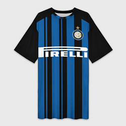 Женская длинная футболка Inter FC: Home 17/18