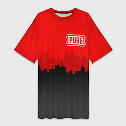 Женская длинная футболка PUBG: City Blood