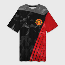 Женская длинная футболка FC Manchester United: Abstract