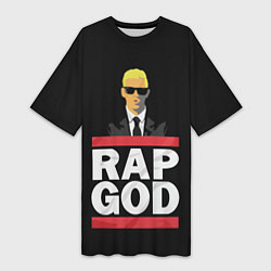 Женская длинная футболка Rap God Eminem