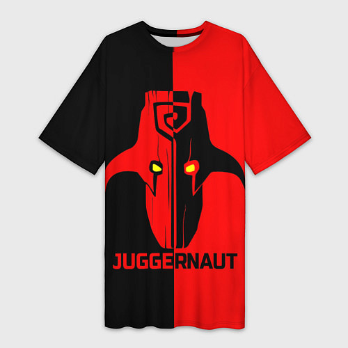 Женская длинная футболка Juggernaut Blood / 3D-принт – фото 1